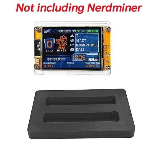 Βάση NMMiner 2,8 ιντσών με 2 υποδοχές για NerdMiner Bitcoin Crypto Solo Lottery Miner με διπλές υποδοχές 1