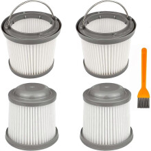4-pack PVF110 ersättningsfilter för handhållen pivotdammsugare BDH2000PL, tvättbara handdammsugarfilter
