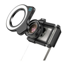 10-20X Zoom Macro Lens HD Micro-Type Phone Camera Lenses with LED Fill Light for Smartphones Eyelas