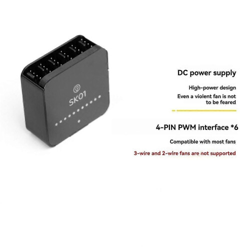 4Pin PWM 6 Θύρες Ρυθμιστής Ταχύτητας Πλήμνη Ανεμιστήρα Ρυθμι 2