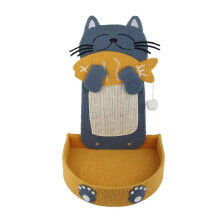 Cat Scratcher Sisal Grinding Claws Cute Cat Scratch Pad Toy for Kitten Cat Supplies Floor Model
