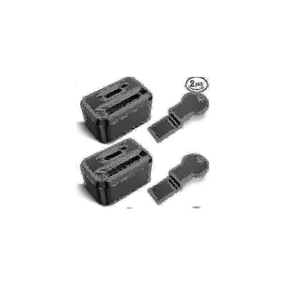 Childproof Car Seat Belt Lock Cover - 2 Pack Safety Device for Kids & Special Needs, Prevents Unbuckling (FPK11)