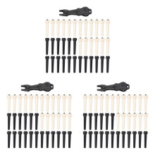 108 Pieces Acoustic Guitar Bridge Pins Pegs in White and Black with 1 Piece Bridge Pin Puller Remove