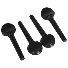 4pcs Violin Tuning Pegs Ebony Wood Violin Pegs Violin Fiddle Tuning Peg Violin Replacement Accessories for 4/4 Violins
