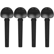 4pcs Viola Peg String Tuning Keys Pegs Ebony Wood String Instrument Accessories Viola Parts