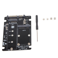 Scheda adattatore 2 in 1 da M.2 NGFF a SATA, supporta moduli M.2, converte SSD M.2 Msata in SATA nel computer per soluzioni di archiviazione