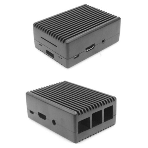 2X για Raspberry Pi 3B/3B+ Pi Κέλυφος ψύξης από κράμα αλουμινίου Μετ 2