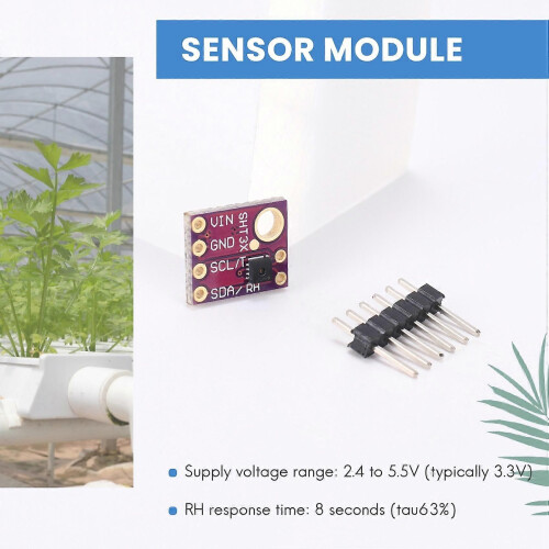 3Pcs SHT31-D Temperature Humidity Sensor Digital Output Sensor Module 2