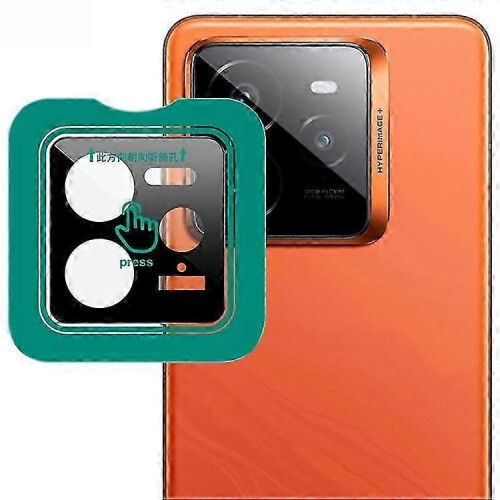 Tempered Glass Camera Lens Protector with Self-Positioning Frame for GT 7 Pro 5G, Black