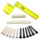 6 String Acoustic Guitar Nut Saddle Part + 2x String Winder +12x Bridge Pins Kit 1