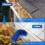 Gutter Cleaning Brush Roofing Tool with Telescopic pole 8.2Ft, blue 3