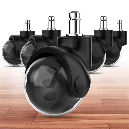 4PCS Office Chair Replacement Wheel - Quiet & Smooth Gliding,Black 1