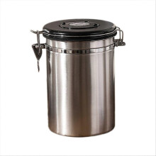 Contenitore ermetico per chicchi di caffè da 1,8 litri, come mostrato in foto.