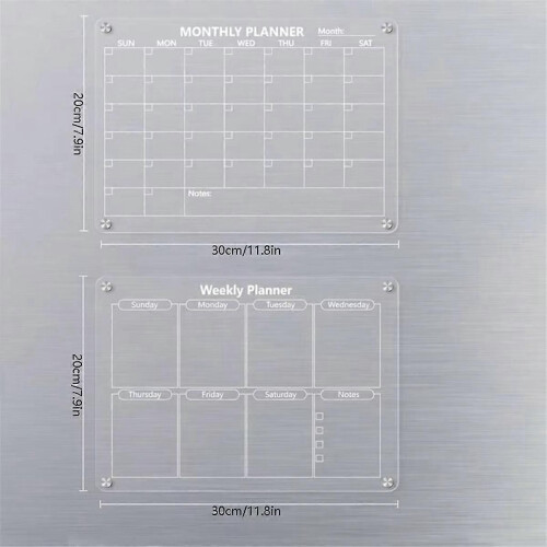 Magnetic acrylic calendar 2