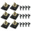 6Pcs Square Guitar Input Jack, Bass Guitar Jack Socket, Part Black 1