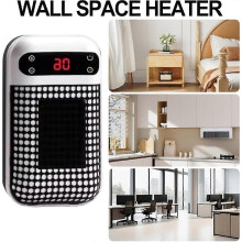 Electric Wall Space Heater Portable Warmer compatible Indoor 500W Heater compatible Winter Home Heater with LED Di
