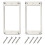 Metal Humbucker Pickup Ring Cover Frame Replacement (Silver) 1