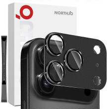 Matte Metal Camera Lens Protector with Tempered Glass Rear Film