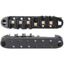 Roller Saddle Tune-O- Guitar Bridge for Electric Guitar Replacement (Black)