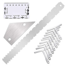 Guitar Luthier Measuring Tool Kit Guitar String Ruler Lower String Radius Gauge Guitar Repair Tools Guitar Accessories