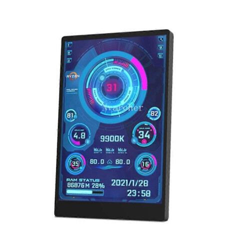 Μίνι οθόνη IPS USB 3,5 ιντσών AIDA64 υπολογιστής CPU RAM HDD οθόνη δεδο
