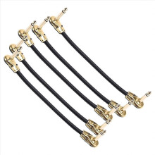 Cable de conexión para efectos de guitarra, doble plano, de 20 cm.