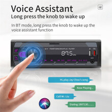 4-Kanal-45-W--Autoradio, Auto-MP3-Player, Multifunktions-Plug-In-U-Disk-Autoradio mit Mehrfarbenfunktion für das Auto