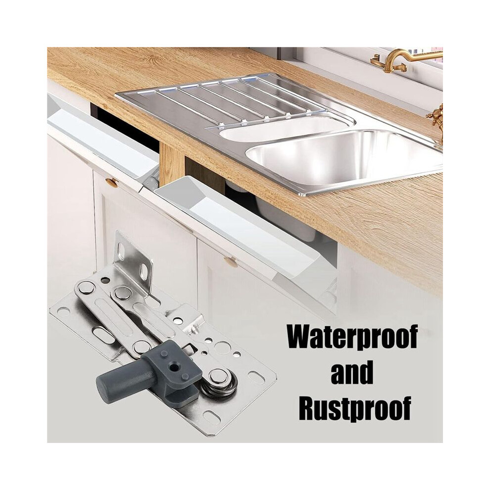 2 Pack Tip-Out Tray Hinges For Sink-Front Drawer, Sink Front Tip-Out Trays Hinges False Front Cabinet Clips 6031015816779