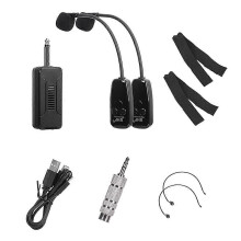Wireless Pickup compatible for Erhu 1-To-2 Percompatible formance Professional Amplifier High Fidelity Instrument Wireless Microphone Clip