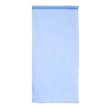 Sheer Curtain Rod Pocket for Bedroom Window, Balcony Curtain, Window Treatment (Dark Blue)