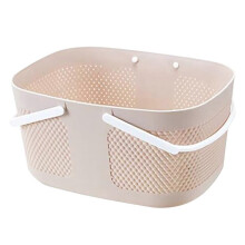 Shower Basket, Large Capacity Thickened Plastic Organizer Storage Tote with Handles Drainage Toiletr