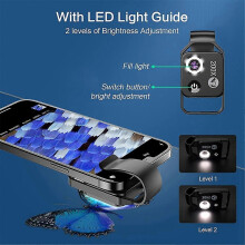 Magnification Microscope Lens for Ios Android All Smartphones,White
