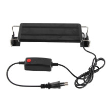 Lámpara LED para acuario con cambio de color, compatible con peceras y acuarios, color negro, enchufe