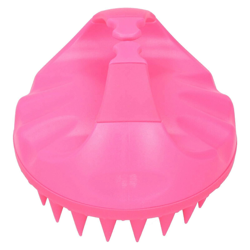 Red Multifunctional Hair Scalp Massager Dandruff Cleaning Massage Shampoo Brush For Hair Cleaningrose