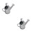 Mini vattenkanna i metall, 2-pack 1