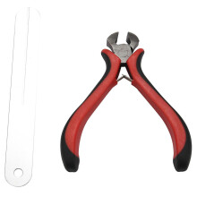 1Set Guitar Fret Puller Protect Fretboard Steel Plate Kit Ground Flush Pliers String Cutter For Guit