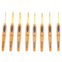 8Pcs Handmade Crochet Hook Set Stitches Sewing Tool Home Knitting Needles Aluminum Alloy DIY Portabl