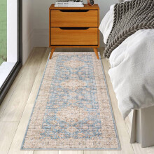 Garvee Vintage Persian Runner Rug 60 x 152 cm Blue