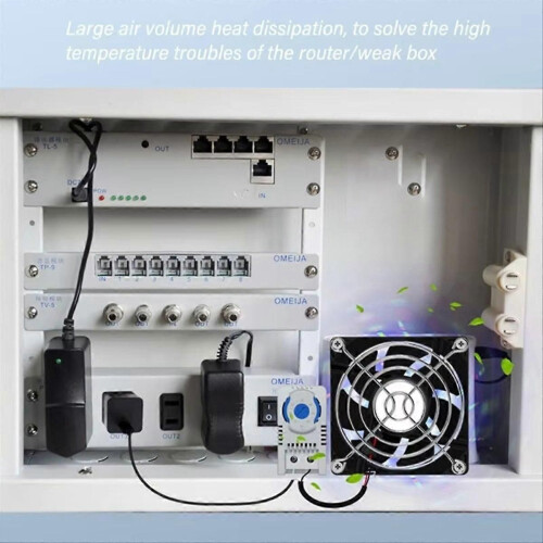 USB Cabinet 80mm Fan Quiet Cooling Fan System 1