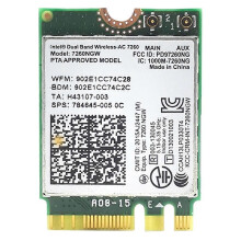 7260AC Wireless Network Card 7260NGW 1200M -Band Gigabit Network Card Bluetooth 4.0 NGFF M2 Built-i