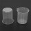 Kitchen Lab Graduated Beaker Clear Plastic Measuring Cup Thicken with Cap Measuring Jug 200ML 8Pcs 1
