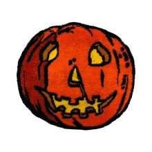 Halloweenská podložka s lebkou a krví