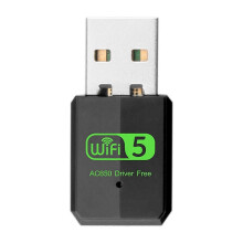 Adattatore WiFi 5 AX600 Adattatore USB 2.0 Dual Band 2.4G/5.8Ghz Ricevitore di rete wireless compatibile