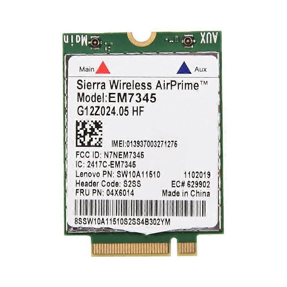 Network Card, EM7345 4G LTE WWAN Card Module for Thinkpad X250 X1C W550 T450 X240 T440 Support for LTE/HSPA+ /EMEA