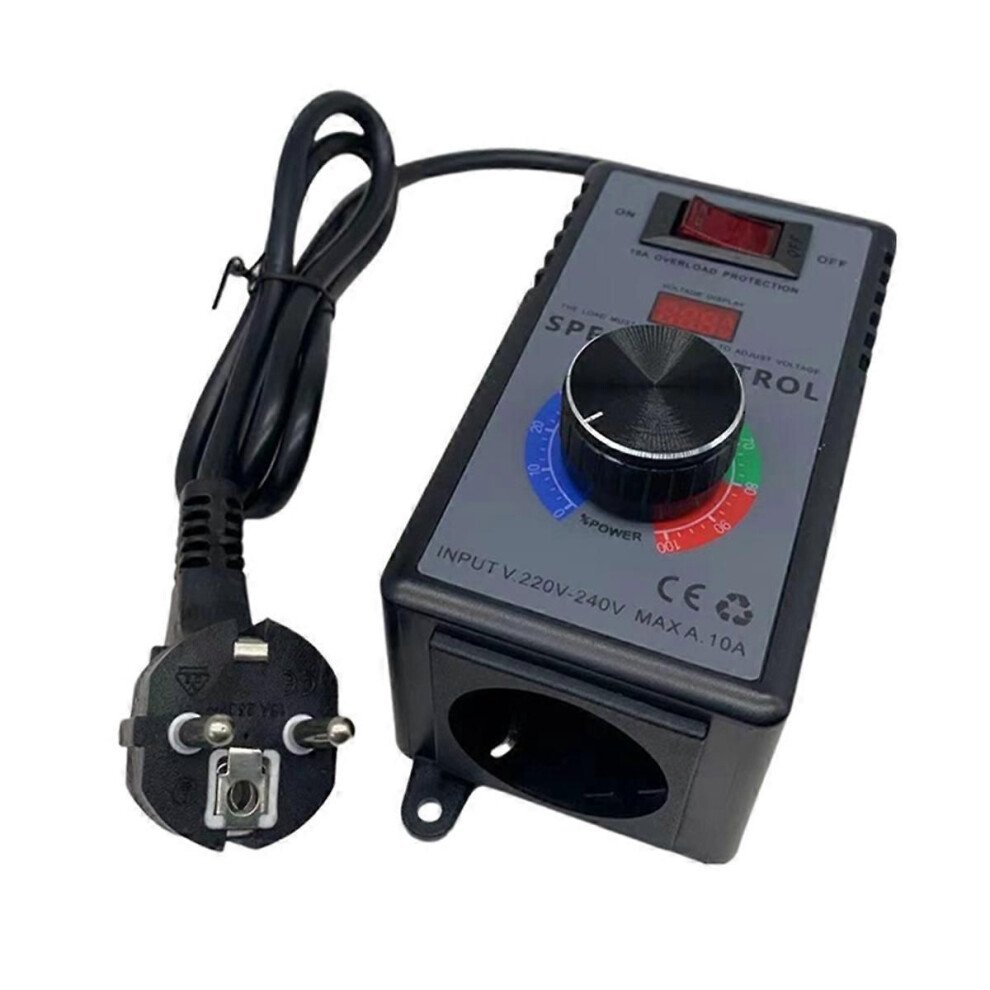 Ac Motor Speed Controller 220V Ac Eu Input Variable Fan Speed Regulator With Overload Protection,Eu 9319739787085