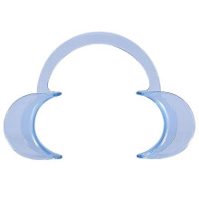 10 stuks tandenblekende mondopeners, wangspreiders, transparant C-type, blauw, medium