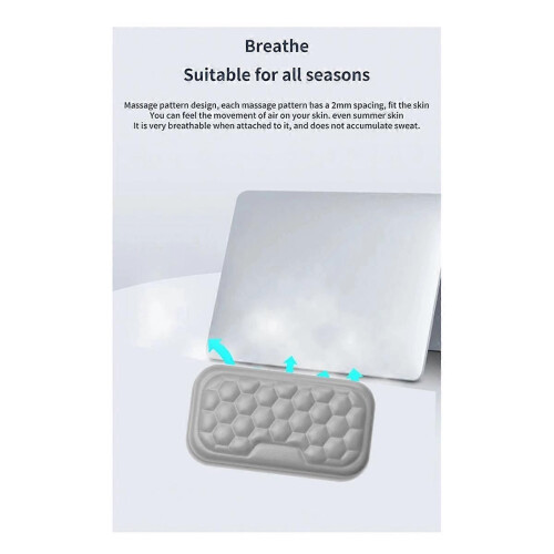 Ergonomic Wrist Pad Mouse and Keyboard Protection Rest Pad A Black