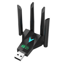Adattatore WiFi USB da 1300 Mbps Dual Band 2.4G/5Ghz Dongle Wi-Fi USB 3.0 Ricevitore wireless ad alta