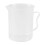 Measuring Jug 250mL Graduated Beaker Clear White Plastic Cup 1