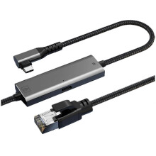 2500Mbps Ethernet Gigabit Adapter Type-C to RJ45 Network Card A